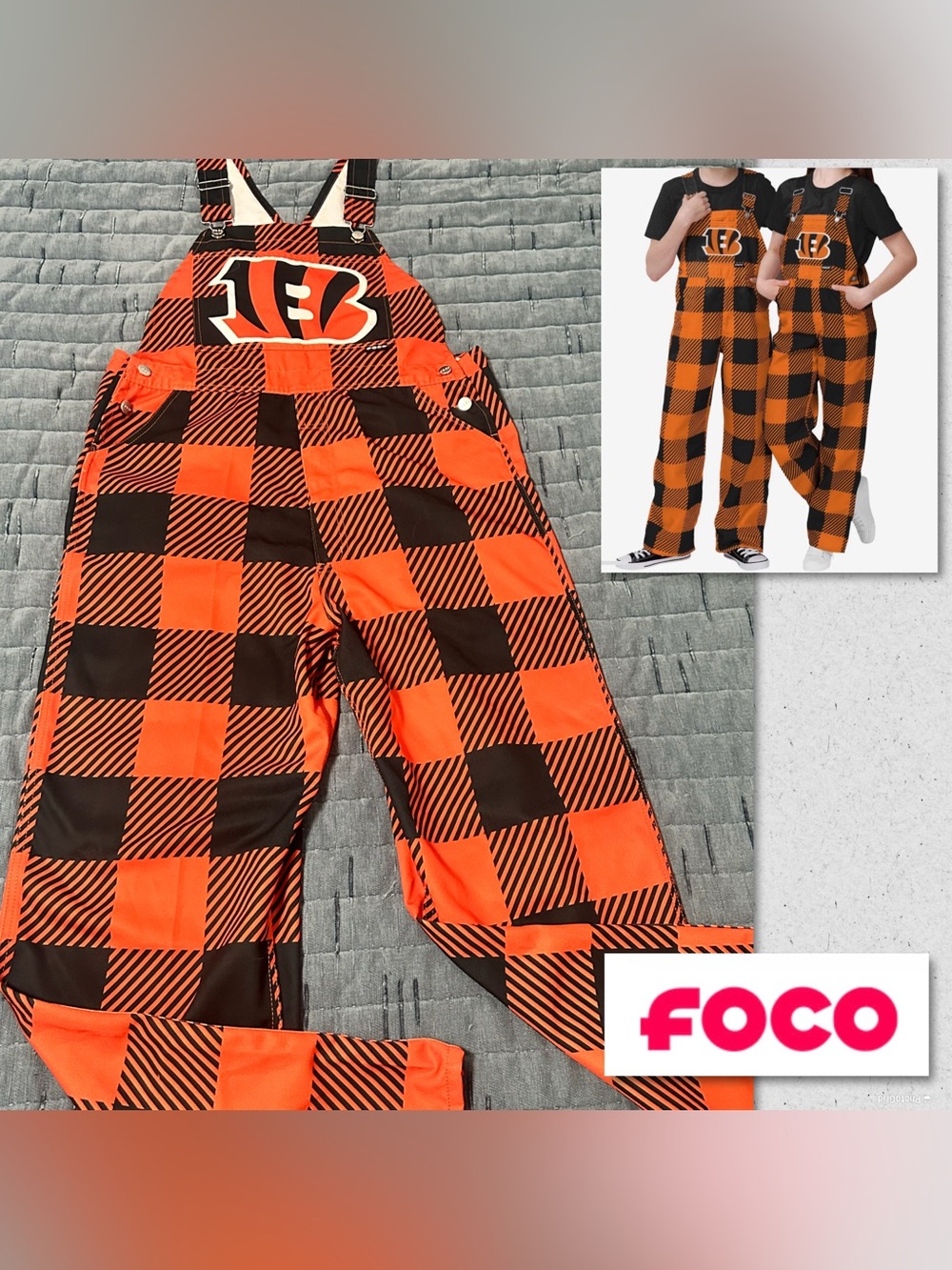 Cincinnati Bengals FOCO NFL Overalls